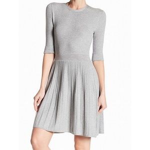 Eliza J Sweater Pleated Dress